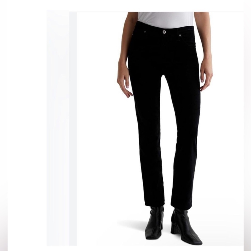 AG The Matchbox Slim Straight Black Jeans sz 31